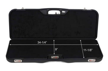 Image of Negrini 32in AR15-Tactical Rifle Case - Rubber trim, Black/Black, 1645R-TAC/6082