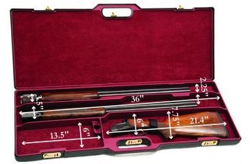 Image of Negrini Budget ABS Trap/Sporting Combo Hard Case,37x11.5x3.5in,2 Barrels 36in Max 1653R-5003