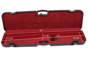 Image of Negrini Combo Case Auto/Pump Shotgun Hard Case, Up to 36in Barrel, Navy/Bordeaux 1603IA-2C/5170