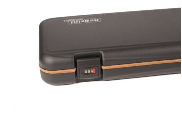 Image of Negrini Compact Scoped Bolt Action Rifle Case, Black/Cognac Leather/Brown, L 45.5in x W 10.875in x D 3.25in 1619LUNGA/5517