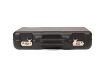 Image of Negrini Compact Two-Sided Hard Gun Case, Black/Black, L19.9in x W14in x D4.7in 3038R/5131