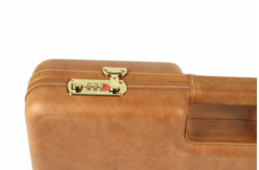 Image of Negrini Luxury Handgun Case - 2 Gun, Nespola Leather Cover/Navy Interior, 2027PL-TAC/4845
