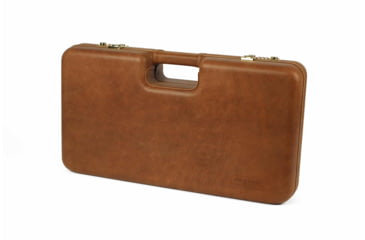 Image of Negrini Luxury Handgun Case - 2 Gun, Nespola Leather Cover/Navy Interior, 2027PL-TAC/4845
