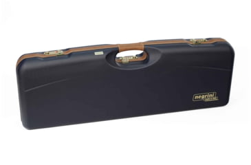 Image of Negrini OU Deluxe Skeet Single Shotgun Case + Tube Set, Navy/Tobacco Leather/Navy Interior, 1659LX-TUBE/5161