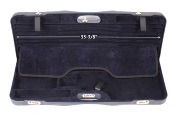 Image of Negrini OU Skeet Two Barrel Shotgun Case + Tube Set, Black/Navy, 1652LR-TUBE/5040