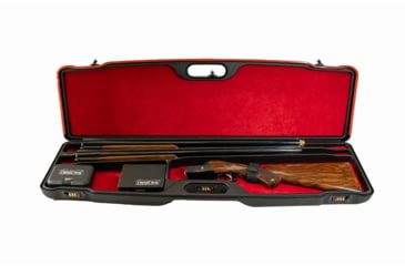 Image of Negrini OU, SXS Hybrid Double Wall Shotgun Case For 2 Barrel Combos w/Chokes, 37in, Black, 1693IS-2C/6894