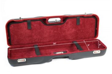 Image of Negrini OU/SxS Shotgun Luggage Case, Black/Red, L35.6in x W10.8in x D5.9in 1646LR-LUG/5290