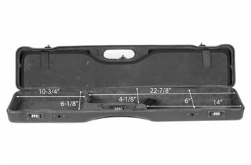 Image of Negrini OU/SXS Ultra-Compact Sporter Shotgun Case, Black/Grey, 16407LR/5664