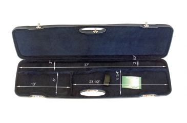 Image of Negrini Shotgun Hard Case,38x10.6x3.5in,Barrel 36-1/2in Max,Brown/Blue 1607SLR/4711