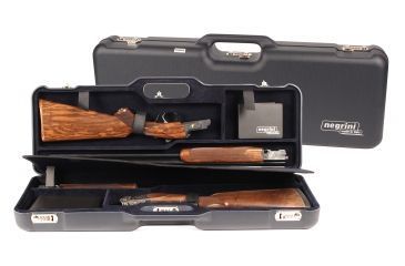Image of Two OU/SxS Hunting, Skeet Shotgun Travel Case, Black/Blue, 32X11.6X4.8