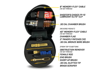 Image of Otis Technology .50 Caliber Rifle Cleaning Kit, Black