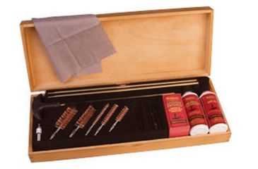 Image of OUTERS Universal 15pc Gun Cleaning Kit in Wooden Case 96231