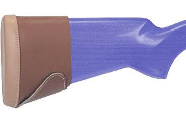 Image of Pachmayr Classic Leather Slip-On Pad, Brown, Medium - 04512