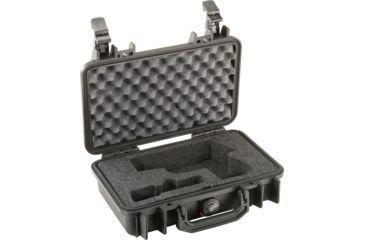 Image of Pelican 1170 Pistol Case With Custom Foam With Custom Foam, Watertight, Black, 1170-005-110