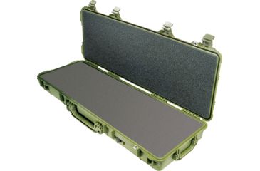 Image of Pelican 1720 Watertight Gun Case w/ Wheels and Foam - 42in Long Interior, OD Green 1720-000-130