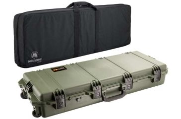 Image of Pelican Storm Cases IM3100 Case, OD Green w/Black Soft-Sided Bag 472PWCDW3100ODBLK