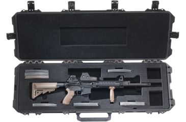Image of Pelican Storm Cases iM3200 Dry Box w/Wheels, 44x14x6in Interior, Black, Solid Foam iM3200-00001