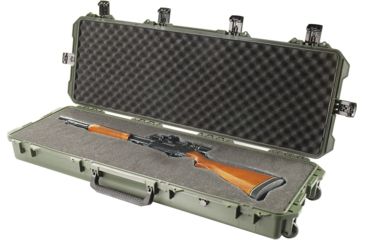 Image of Pelican Storm Cases iM3200 Dry Box w/Wheels, 44x14x6in Interior, Olive, Solid Foam iM3200-30001