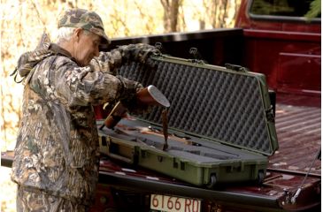 Image of Pelican Storm Cases iM3200 Dry Box w/Wheels, 44x14x6in Interior, Olive, Solid Foam iM3200-30001