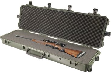 Image of Pelican Storm Cases iM3300 Hard Gun Case w/Wheels and Foam, Olive, iM3300-30001