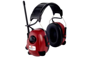 Image of PELTOR Alert FM-Radio Headset Headband, Black/Red, M2RX7A2-01