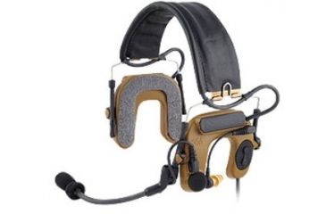 Image of Peltor ComTac IV Hybrid Communication Headset,Single Comm,Flexi Boom Mic,Coyote Brown MT16H044FB-47 CY
