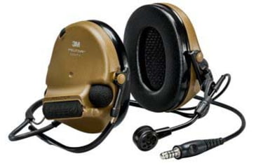 Image of PELTOR Comtac VI NIB Dual Neckband Single Lead Standard Headset, Coyote, MT20H682BB-47N CY