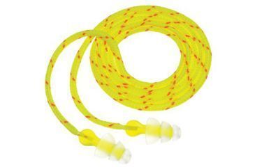 Image of Peltor Tri-Flange Earplugs, Cloth Corded P3001