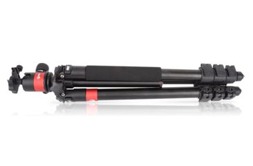 Image of Predator Tactics DeadEye Rifle Tripod System, Matte Black/Red Aluminum Finish, 97504