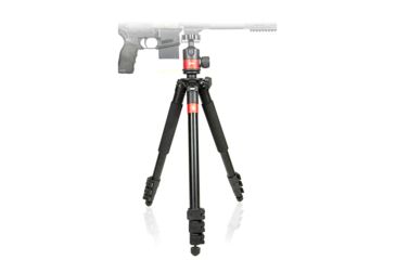 Image of Predator Tactics DeadEye Rifle Tripod System, Matte Black/Red Aluminum Finish, 97505