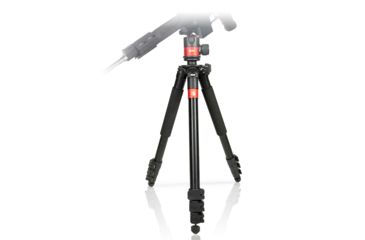 Image of Predator Tactics DeadEye Rifle Tripod System, Matte Black/Red Aluminum Finish, 97507