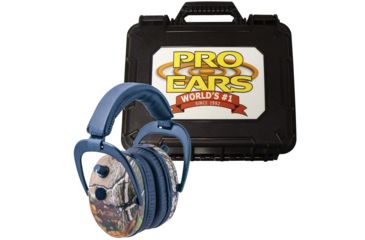 Image of Pro-Ears Pro 300 Wind Abatement Hearing Protection NRR 26dB Headset, Real Tree Camo w/FREE Pro-Ears Hard Case