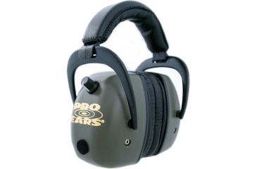 Image of Pro Ears Pro Mag Gold Electronic Ear Muffs, 30 dB, Green, PSDPMG