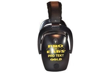 Image of Pro-Ears Pro Tekt Slim Gold Electronic Earmuffs, Black