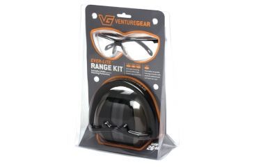 Image of Pyramex Ever-Lite Range Kit Combo PM8010 Muffs And Ever-Lite Glasses Black Frame/Clear Lens
