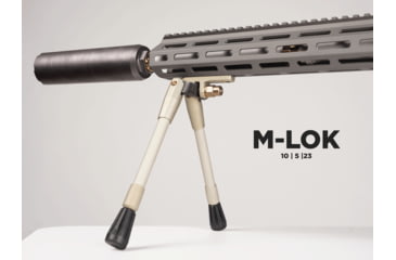 Image of Q Kickstand M-LOK Bipod, Stainless Steel, 15 Degree Tilt, Fits M-LOK Mount, ACCKICKSTANDBIPODMLOK