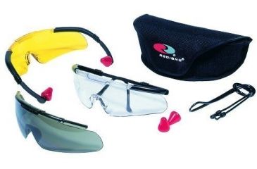 Image of Radians Impact Resistant Clear/Gray/Amber Glasses w/UV Polycarbonate Lenses PAVC11241