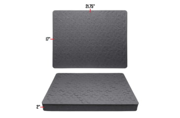 Image of RAGAR 21.75in x 17in XP Crosslinked Foam Insert, Charcoal Gray, Extra Large, RG00041-XP