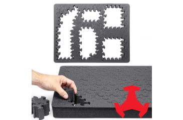 Image of RAGAR 21.75in x 17in XP Crosslinked Foam Insert, Charcoal Gray, Extra Large, RG00041-XP