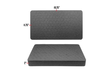 Image of RAGAR Carry-On Cases 19.75in x 11.75in XP Crosslinked Foam Insert, Charcoal Gray, Standard, RG00034-XP