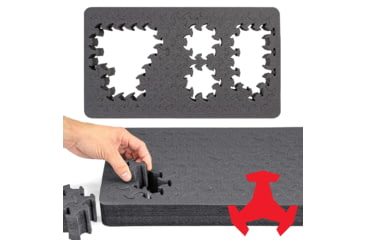 Image of RAGAR Carry-On Cases 19.75in x 11.75in XP Crosslinked Foam Insert, Charcoal Gray, Standard, RG00034-XP