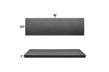 Image of RAGAR Hard Rifle Cases 46in x 13.5in XP Crosslinked Foam Insert, Charcoal Gray, Large, RG00014-XP