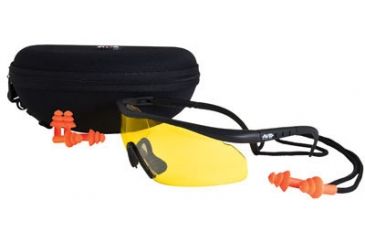 Image of Real Avid Shooter Shield Shooting Glasses &amp; Earplugs, Box ADSS101AC