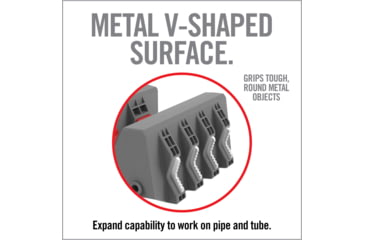 Image of Real Avid Smart Jaws Tube-fit Sleeves, Grey, Red, Medium, AVSFJPF