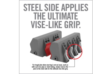 Image of Real Avid Smart Jaws Tube-fit Sleeves, Grey, Red, Medium, AVSFJPF