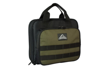 Image of Red Rock Outdoor Gear Deluxe Double Pistol Case, Black/Olive Drab, 80269BOD