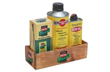 Image of Remington 18004 100th Anniversary Replicas Rem-Oil Faux Wood Box Combo 3-Pk Kit