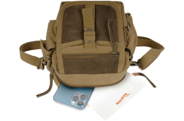 Image of Rothco Canvas &amp; Leather Travel Shoulder Bag, Coyote Brown, 28361-CoyoteBrown