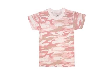 Image of Rothco Kids Camo T-Shirts, Baby Pink Camo, Small, 6397-BabyPinkCamo-S