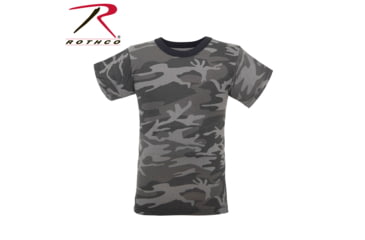 Image of Rothco Kids Camo T-Shirts, Extra Small, Black Camo, 2174-BlackCamo-XS